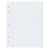 Pacon® Composition Paper, White, 5-Hole Punched, Red Margin, 3/8" Ruled, 8" x 10-1/2", 500 Sheets
