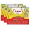 Pacon® Multi-Sensory Raised Ruled Tablet, Tape Bound, 5/8" x 5/16" x 5/16" Ruled Long, 10-1/2" x 8", 40 Sheets, Pack of 3