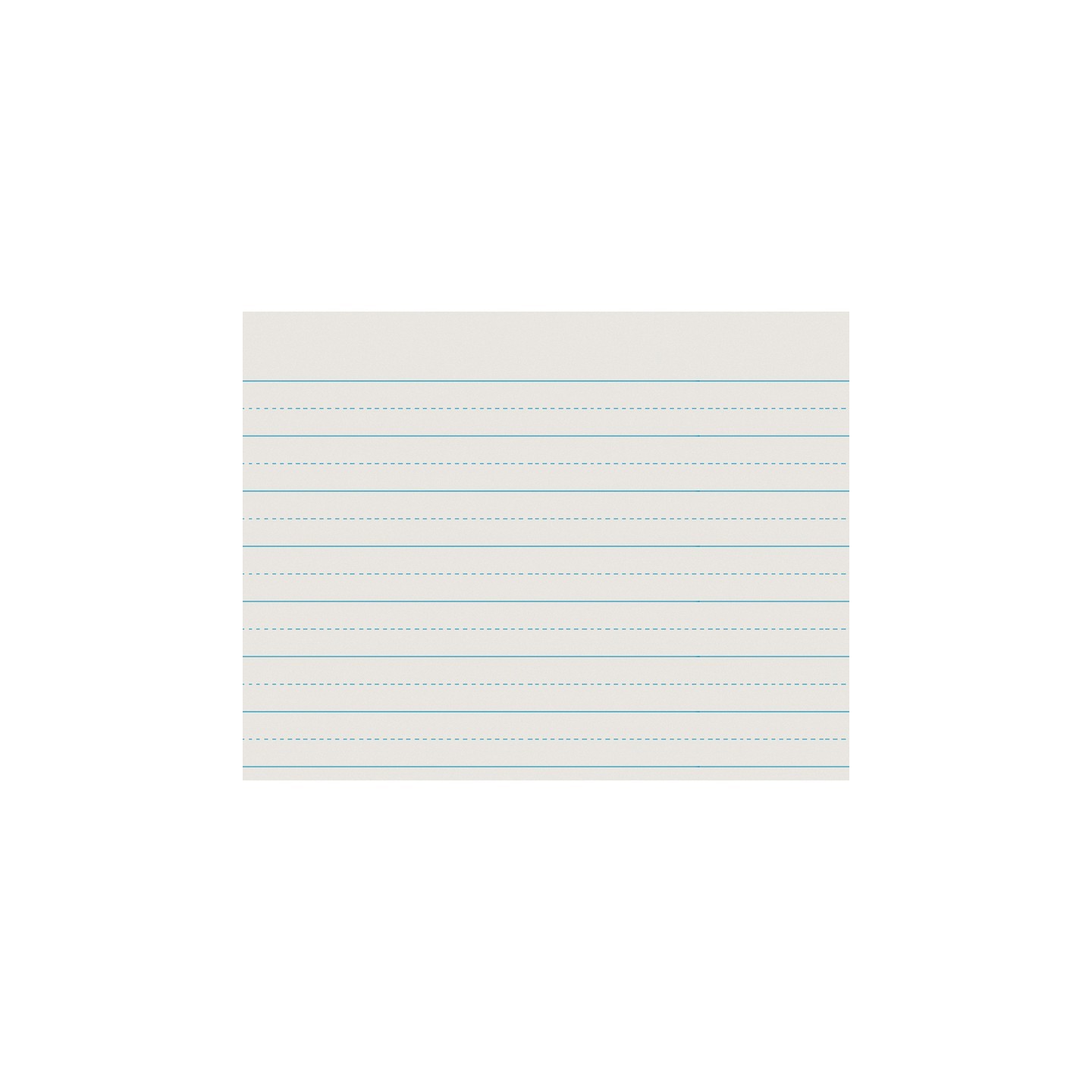 Pacon® Newsprint Handwriting Paper, Alternate Dotted, Grade 1, 1" x 1/2" Ruled Long, 11" x 8-1/2", 500 Sheets