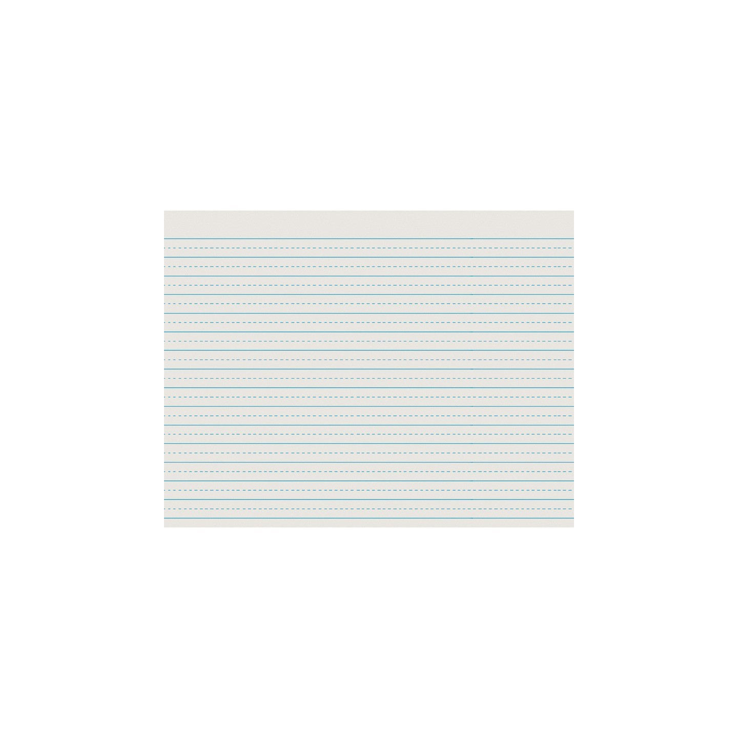 Pacon® Newsprint Handwriting Paper, Alternate Dotted, Grade 3, 1/2" x 1/4" Ruled Long, 11" x 8-1/2", 500 Sheets
