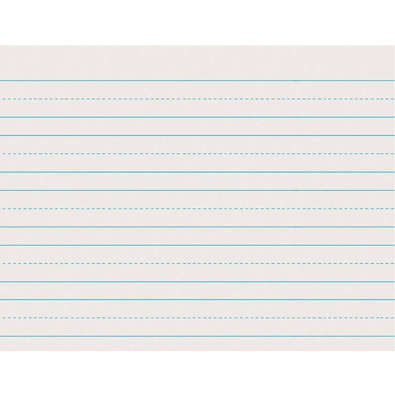 Pacon® Newsprint Handwriting Paper, Skip-A-Line, Grade 1, 1" x 1/2" x 1/2" Ruled Long, 11" x 8-1/2", 500 Sheets