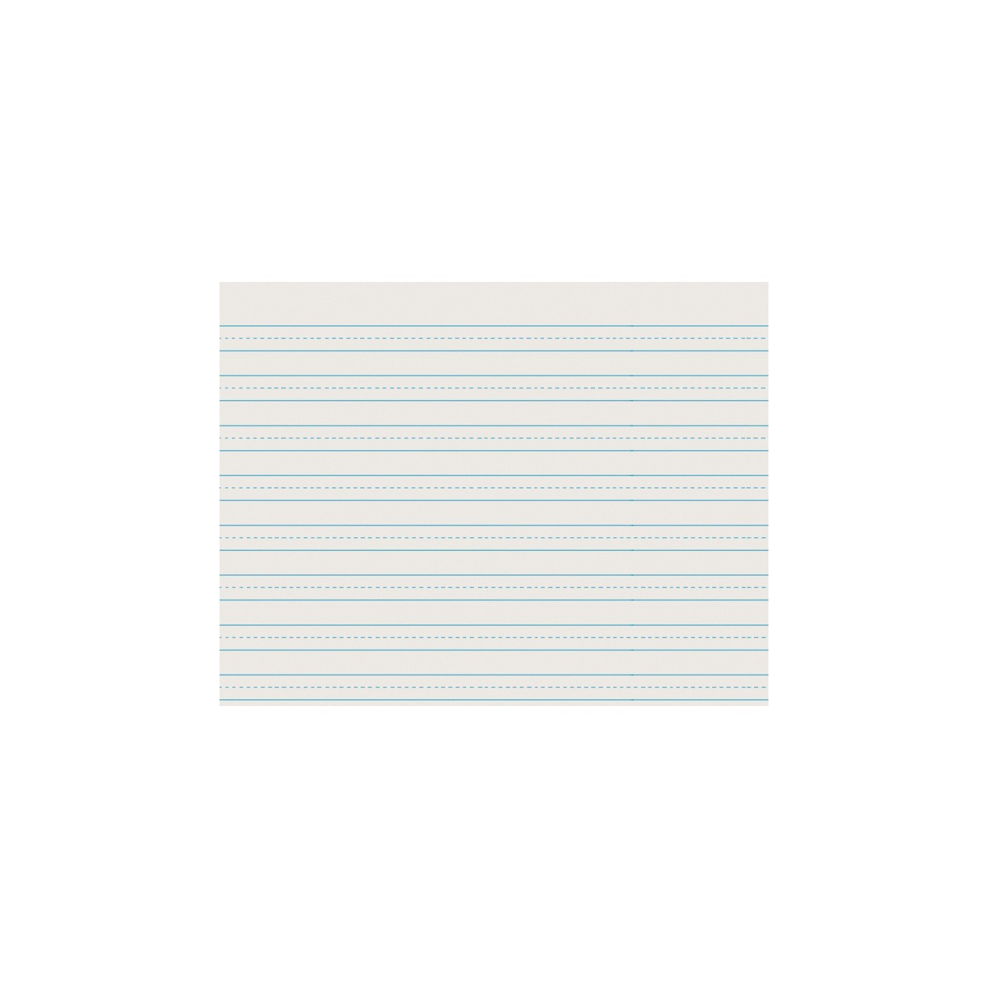 Pacon® Newsprint Handwriting Paper, Skip-A-Line, Grade 3, 1/2" x 1/4" x 1/2" Ruled Long, 11" x 8-1/2", 500 Sheets