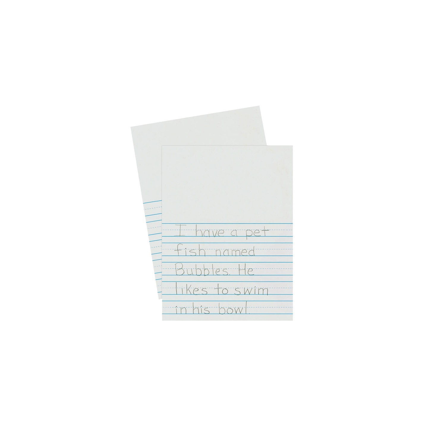 Pacon® Newsprint Handwriting Paper, Picture Story, 7/8" x 7/16" x 7/16" Ruled Short, 9" x 12", 500 Sheets