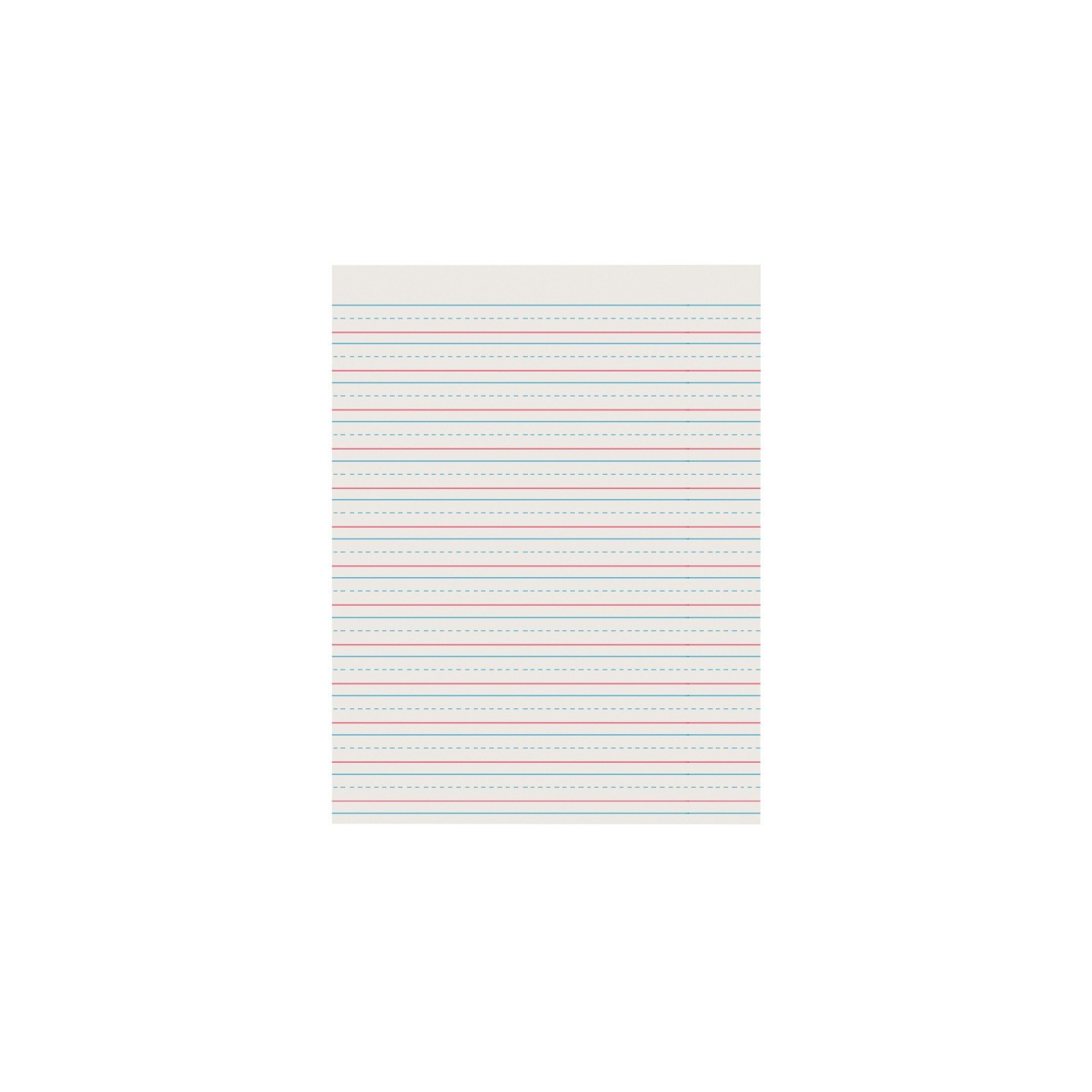 Pacon® Newsprint Handwriting Paper, Skip-A-Line, Grades 2-3, 1/2" x 1/4" x 1/4" Ruled Short, 8-1/2" x 11", 500 Sheets