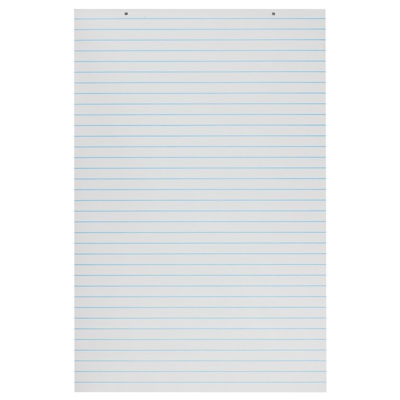 Pacon® Primary Chart Pad, White, 1" Ruled Short Way, 24" x 36", 100 Sheets