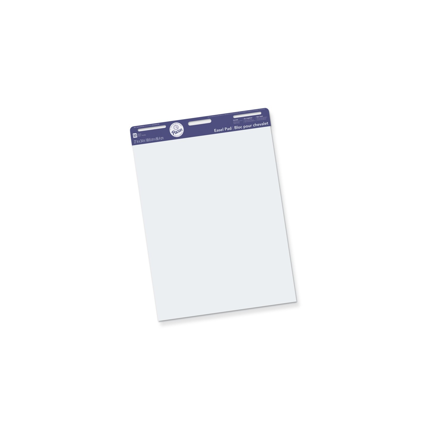 Pacon® Easel Pad, Non-Adhesive, White, Unruled 27" x 34", 50 Sheets