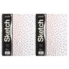 UCreate® Fashion Poly Sketch Book, 9" x 12", 75 Sheets, Rose Gold Dots Design, Pack of 2
