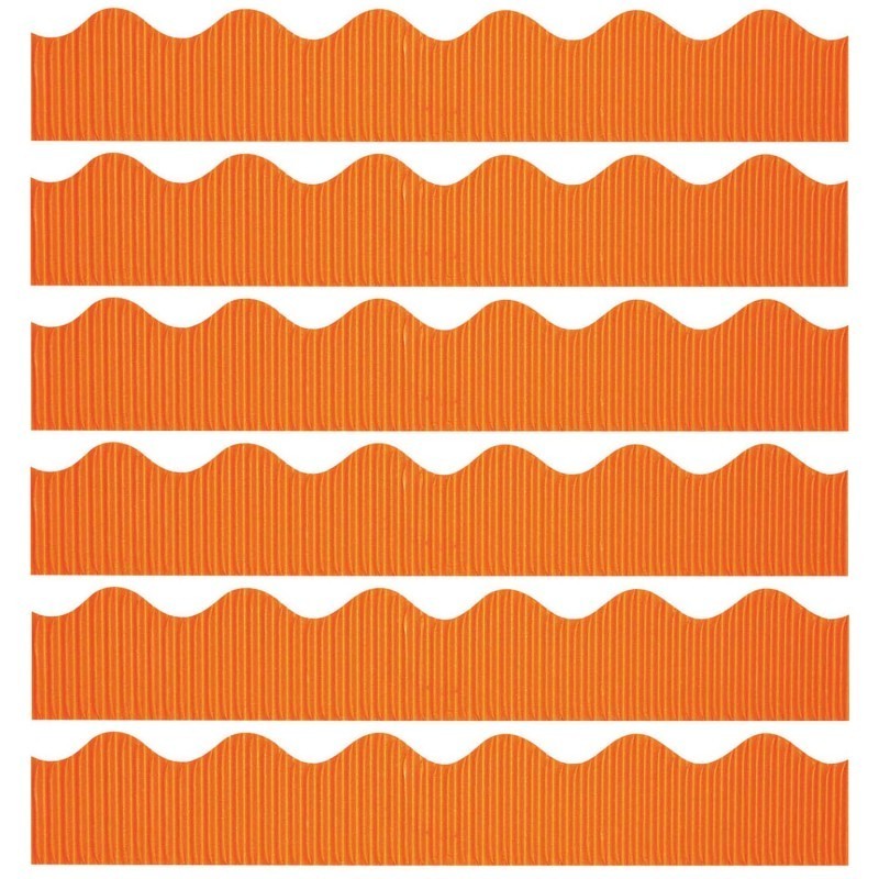 Bordette® Decorative Border, Orange, 2-1/4" x 50', 6 Rolls