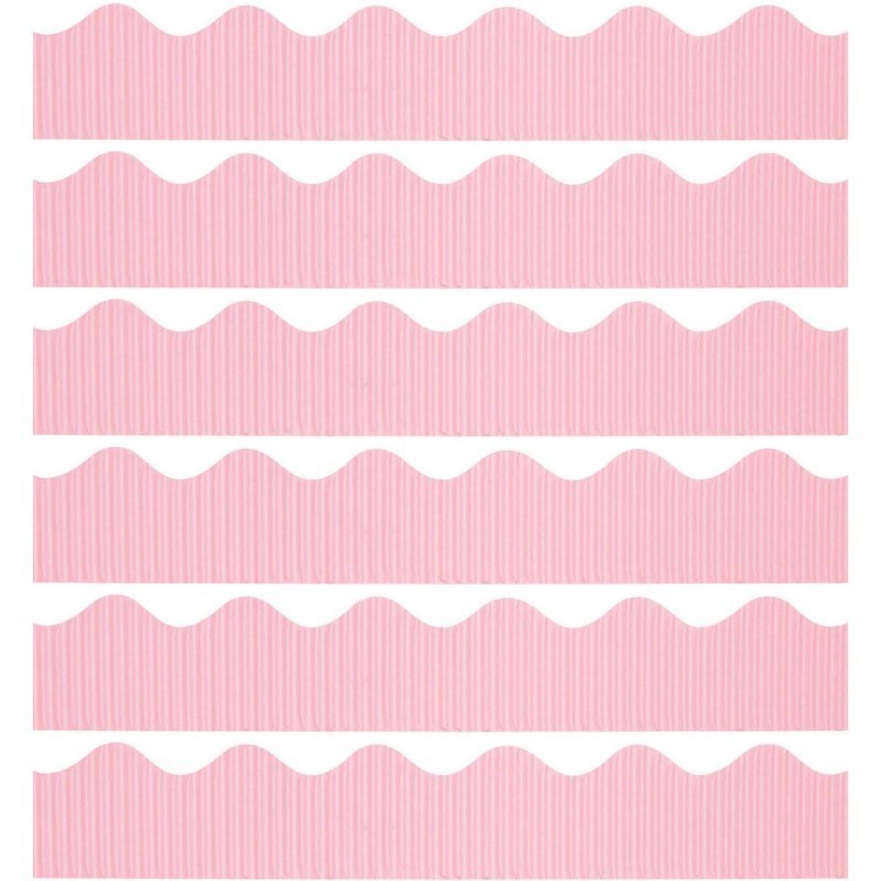 Bordette® Decorative Border, Pink, 2-1/4" x 50', 6 Rolls