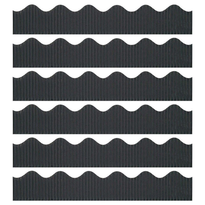Bordette® Decorative Border, Black, 2-1/4" x 50', 6 Rolls
