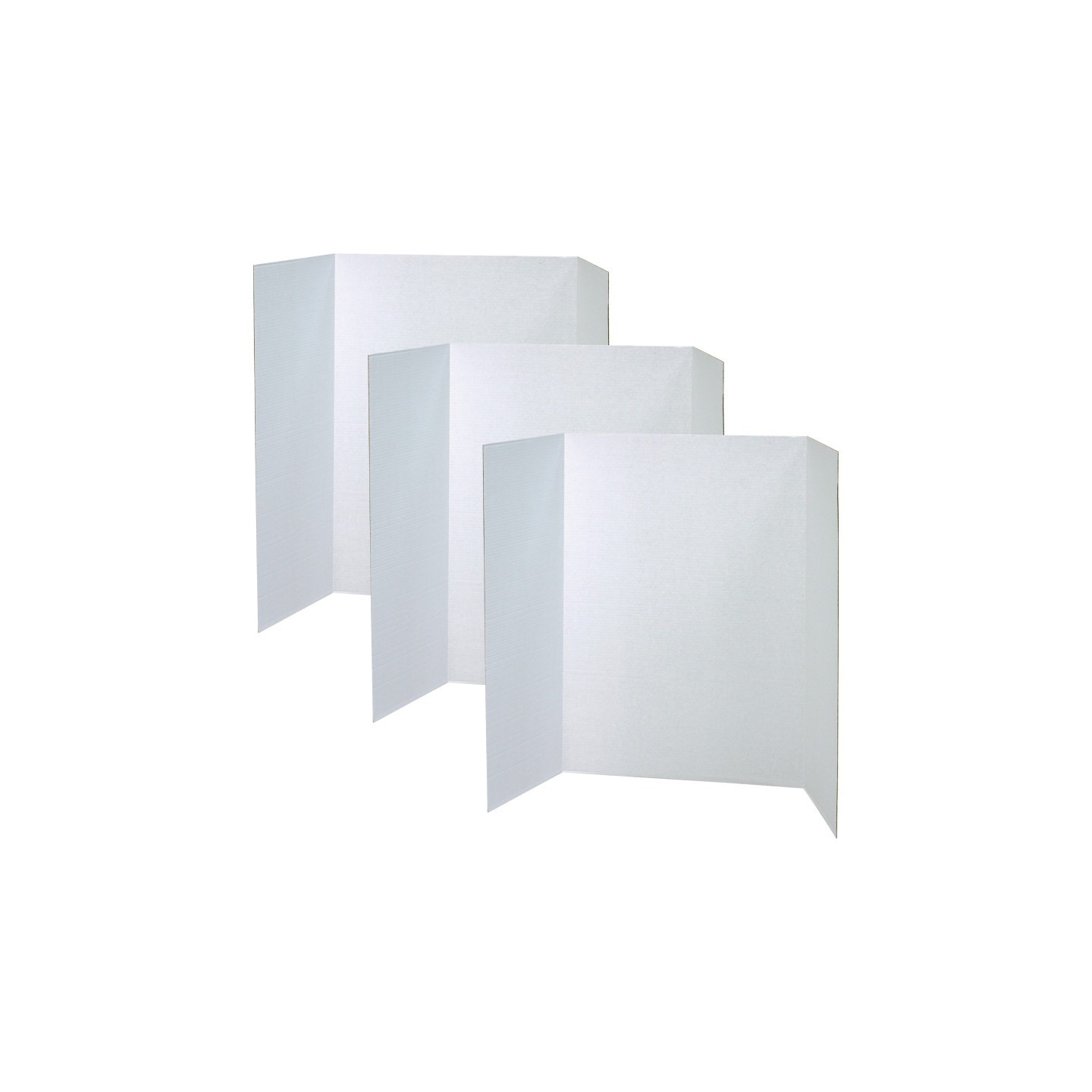 Pacon® Presentation Board, White, Single Wall, 48" x 36", Pack of 3