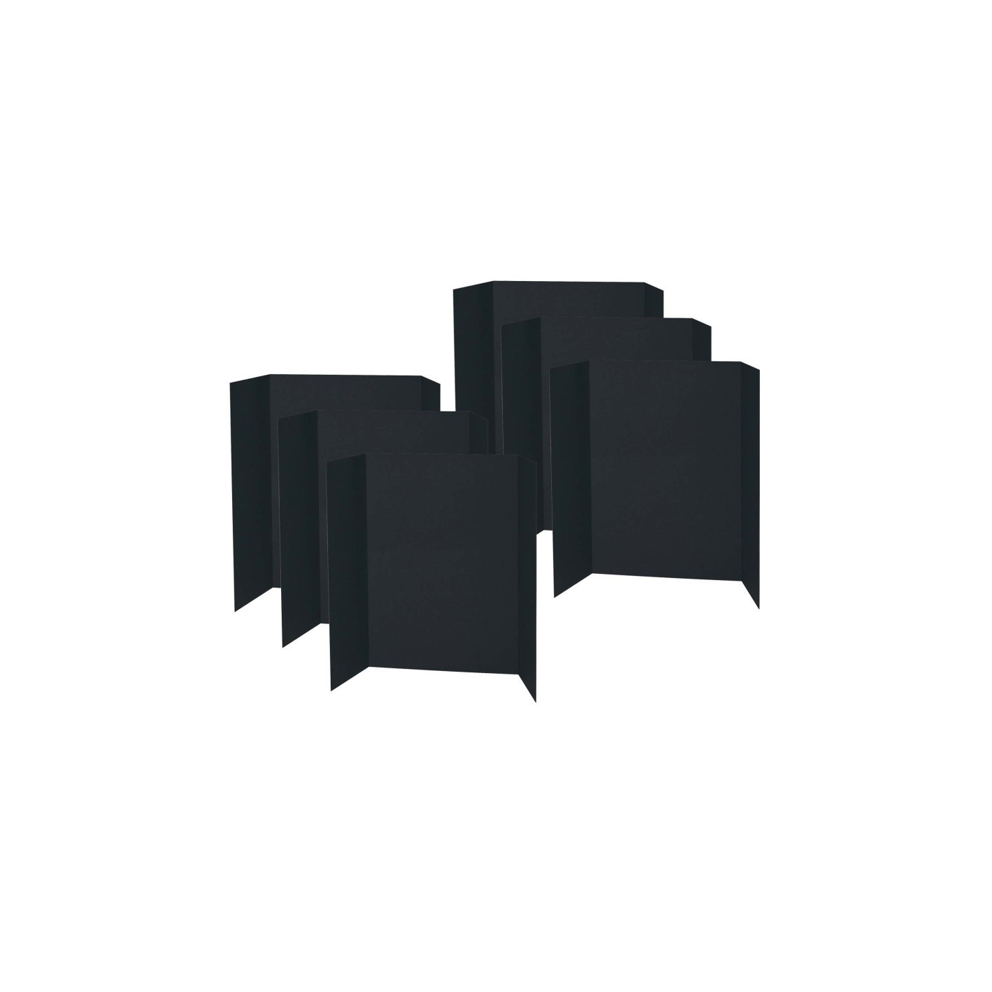Pacon® Presentation Board, Black, Single Wall, 48" x 36", Pack of 6