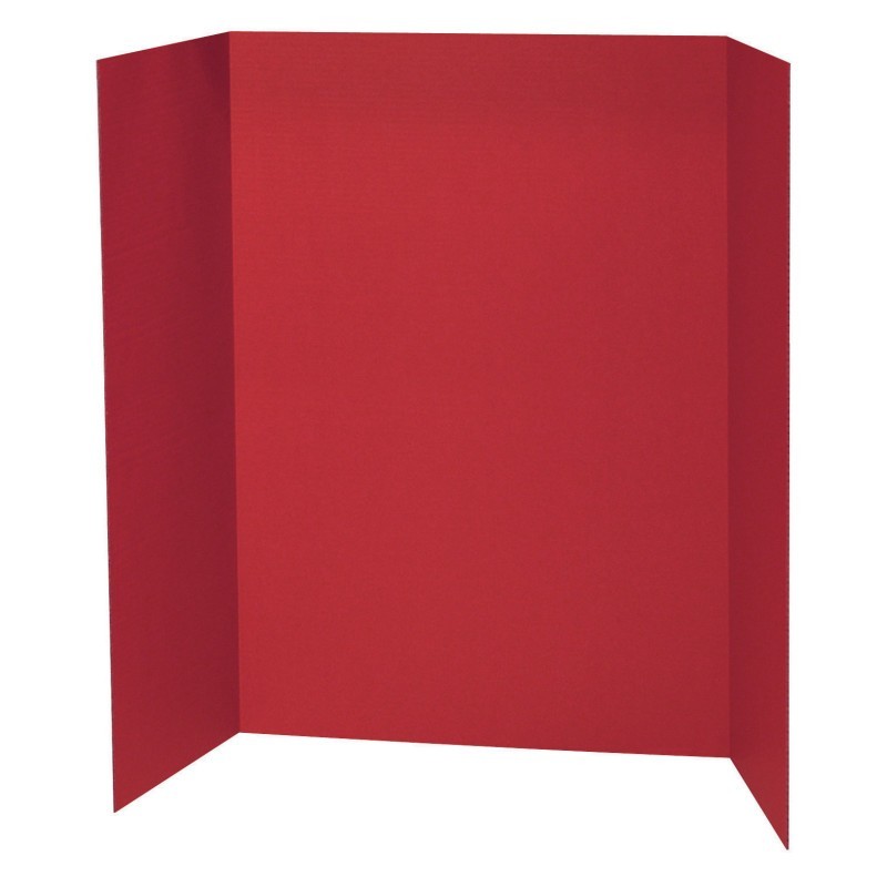 Pacon® Presentation Board, Red, Single Wall, 48" x 36", 1 Board