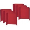 Pacon® Presentation Board, Red, Single Wall, 48" x 36", Pack of 6