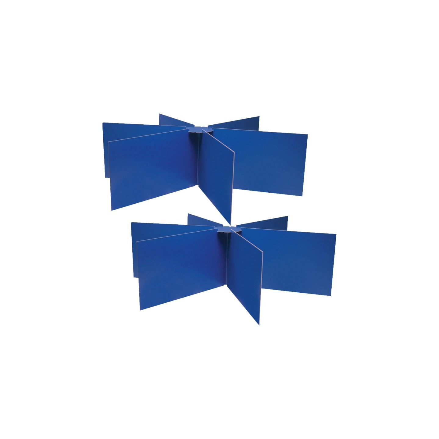 Pacon® Privacy Boards, Blue, Round Table Compatible, 48" Diameter x 14" High, Pack of 2