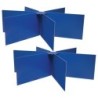Pacon® Privacy Boards, Blue, Round Table Compatible, 48" Diameter x 14" High, Pack of 2