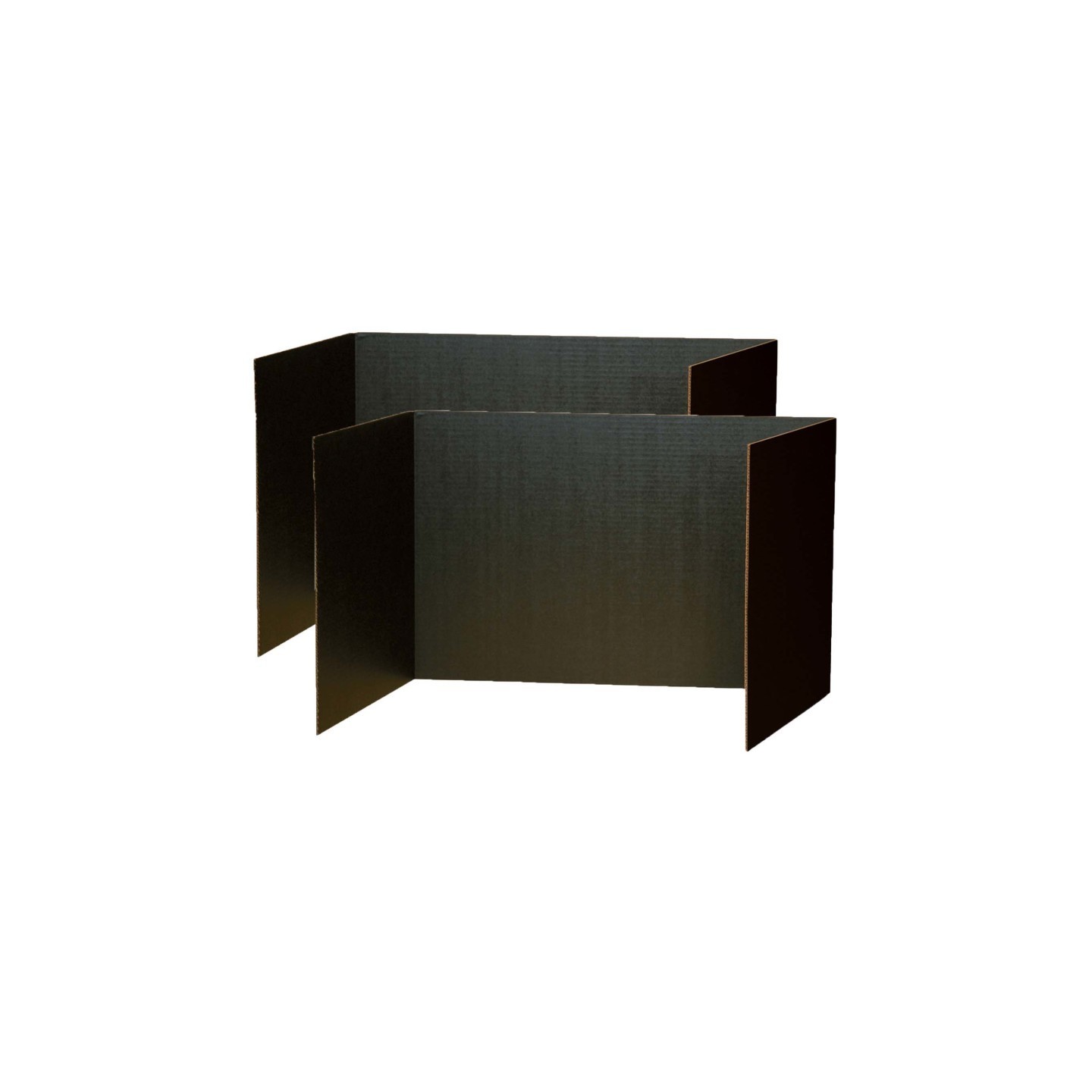 Pacon® Privacy Boards, Black, 48" x 16", 4 Per Pack, 2 Packs