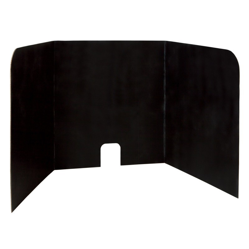 Pacon® Computer Lab Privacy Board, Black, 22"H x 22"W x 20"D, 4 Boards