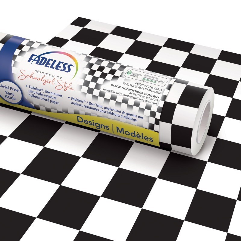 Fadeless® Schoolgirl Style™ Bulletin Board Paper, 48" x 50' Roll, Retro Hopscotch