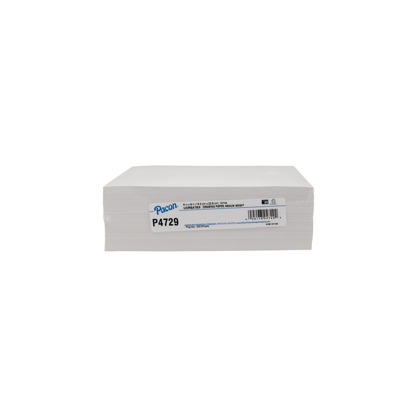 Pacon® Drawing Paper, White, Medium Weight, 50lb., 6" x 9", 500 Sheets