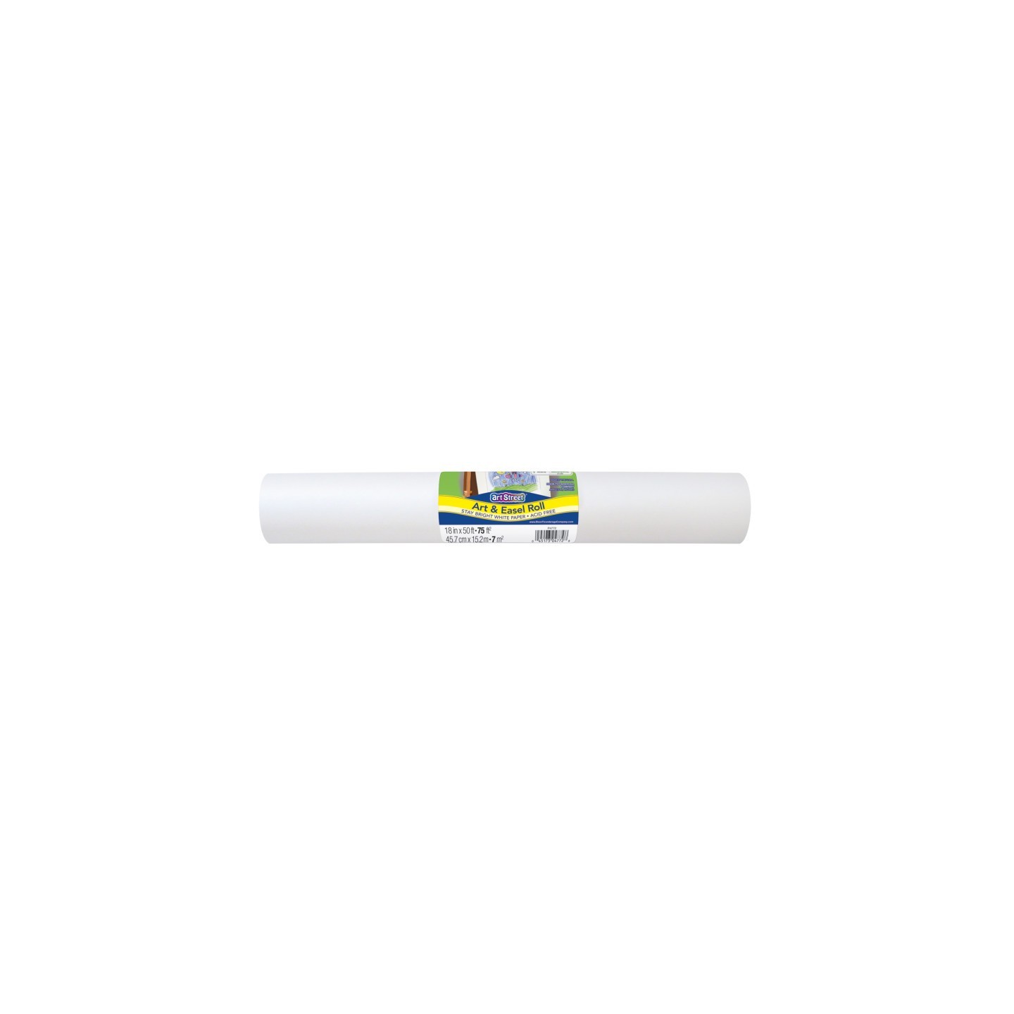 Prang® Art & Easel Roll, White, 18" x 50', 1 Roll