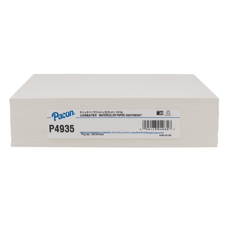 UCreate® Watercolor Paper, White, 90 lb., 6" x 9", 200 Sheets