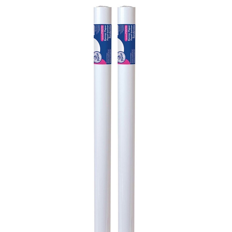 Pacon® Banner Roll, White, 36" x 75' Per Roll, 2 Rolls