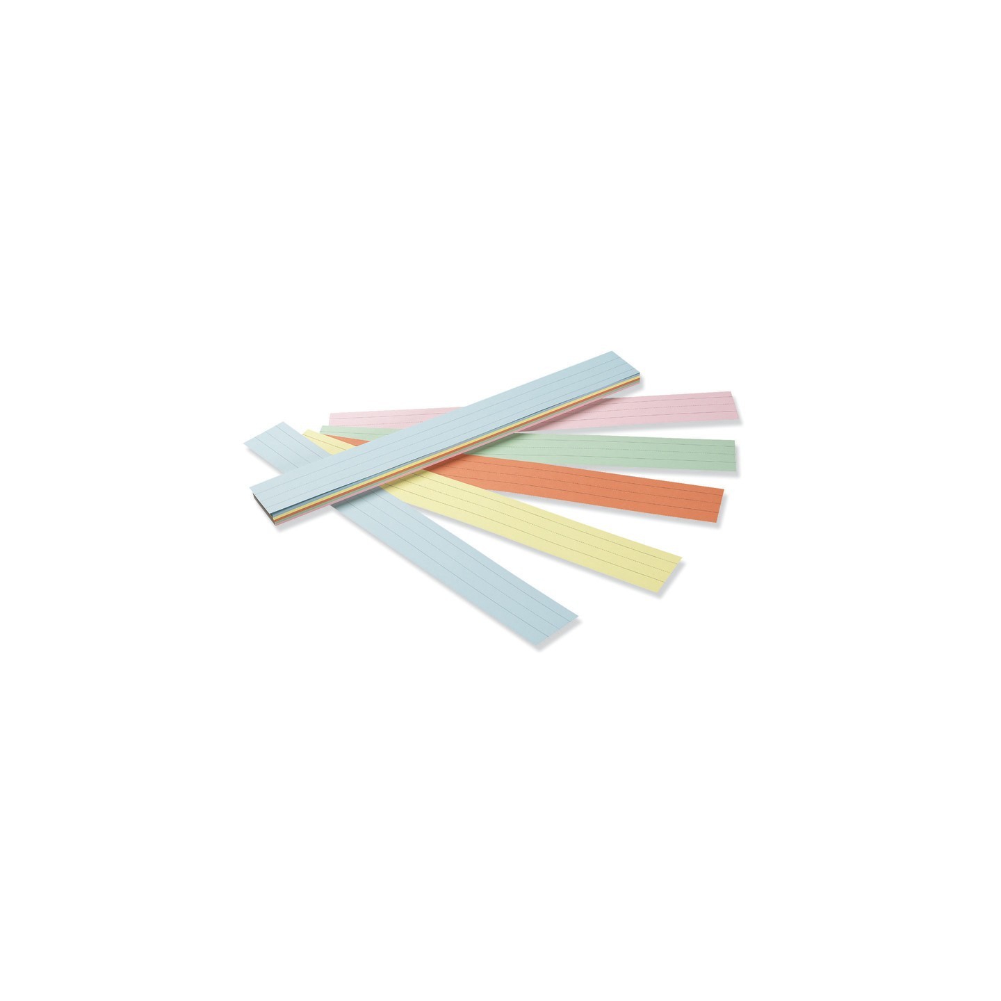 Pacon® Sentence Strips, 5 Assorted Colors, 1-1/2" Ruled, 3" x 24", 100 Strips