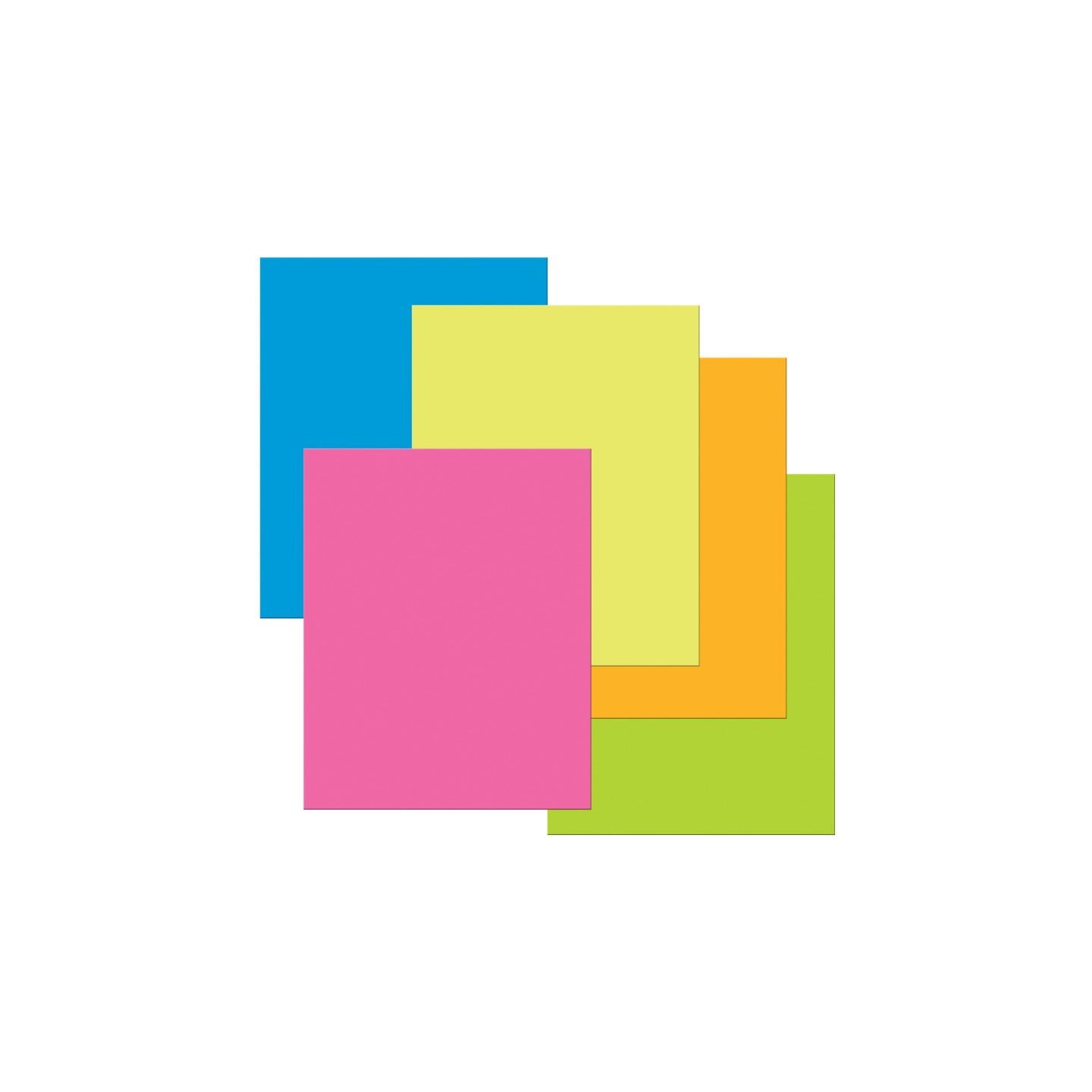 UCreate® Premium Coated Poster Board, 5 Assorted Neon Colors, 22" x 28", 25 Sheets