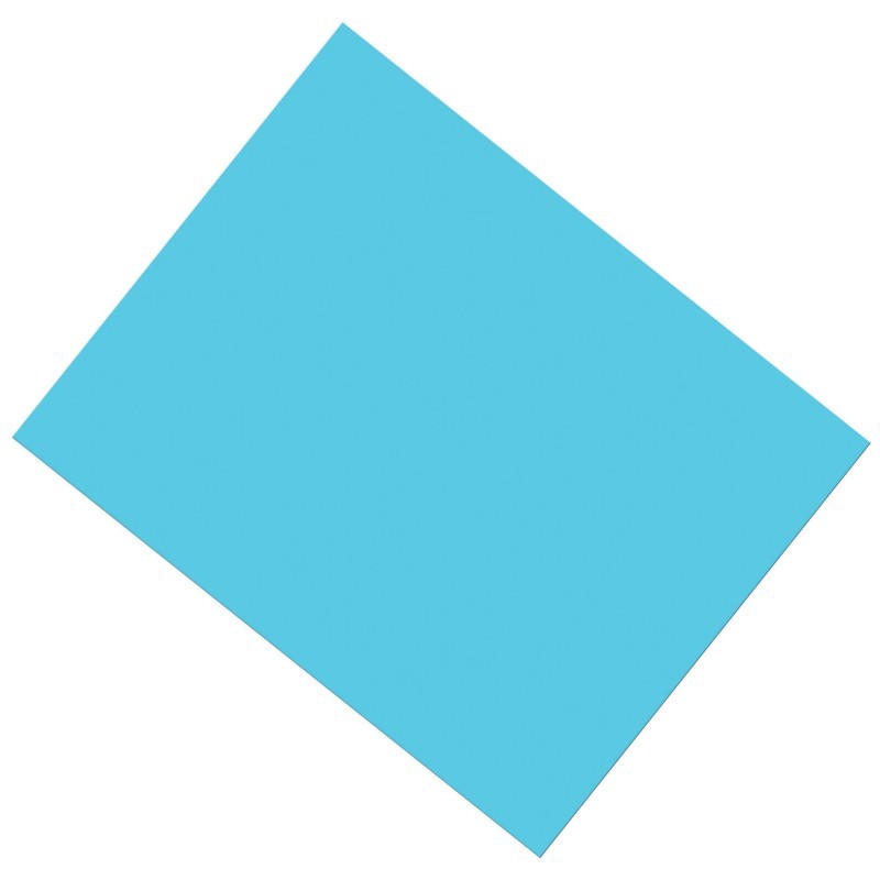 UCreate® Coated Poster Board, Light Blue, 22" x 28", 25 Sheets