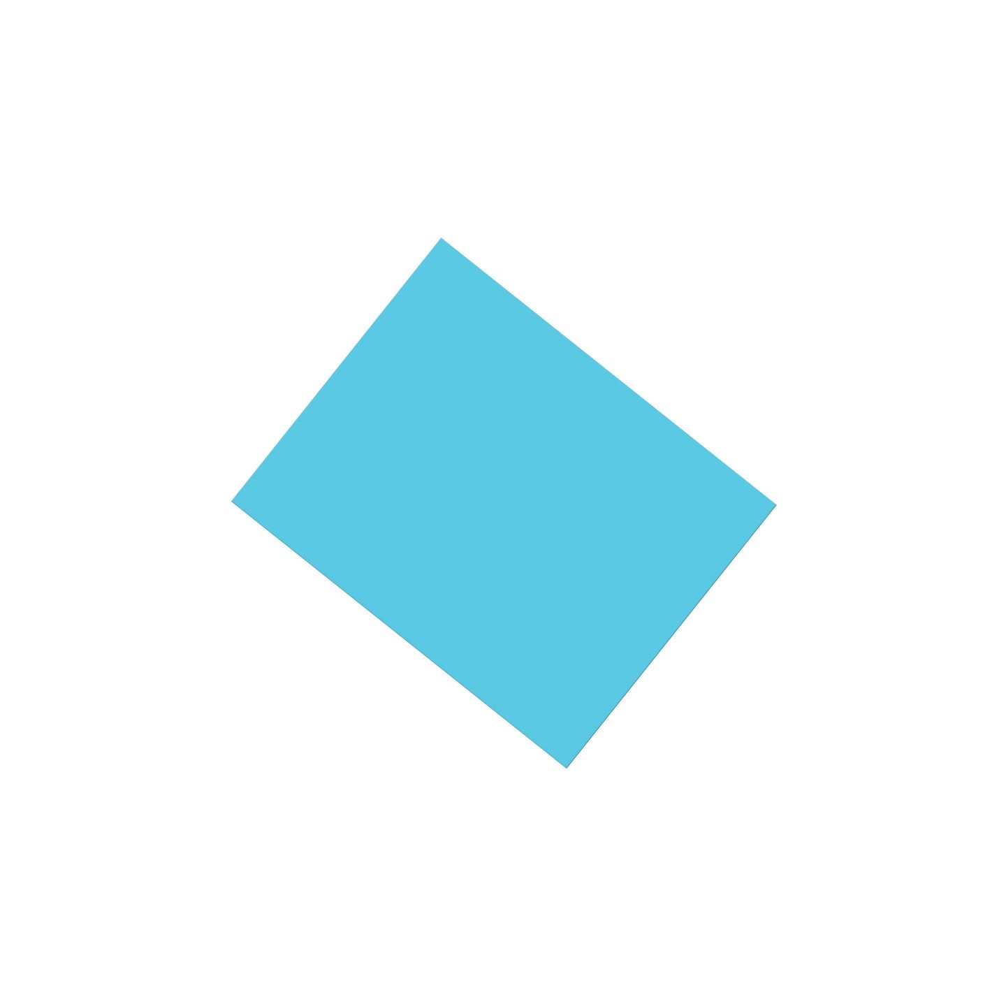 UCreate® Coated Poster Board, Light Blue, 22" x 28", 25 Sheets