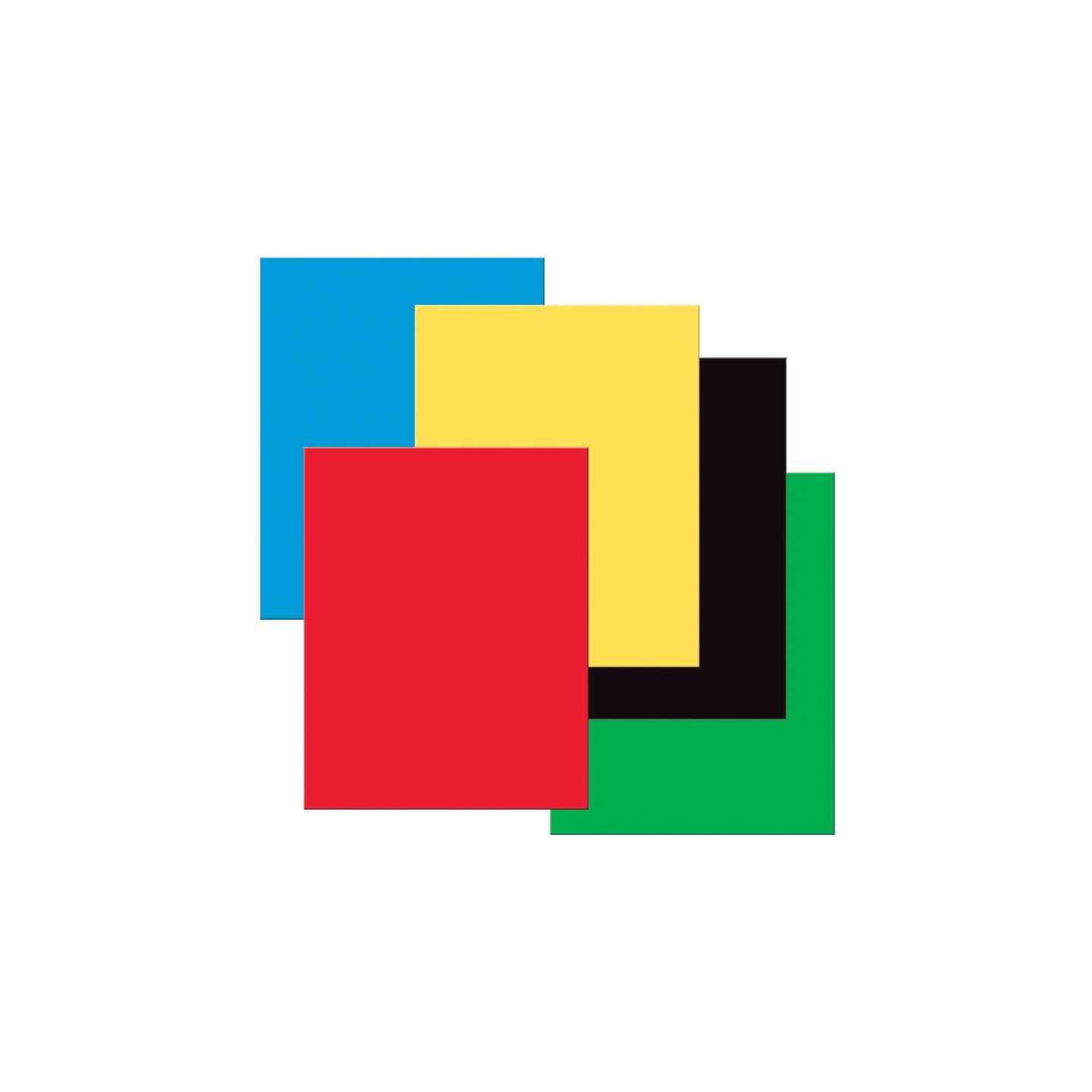 UCreate® Premium Coated Poster Board, 5 Primary Assorted Colors, 22" x 28", 25 Sheets