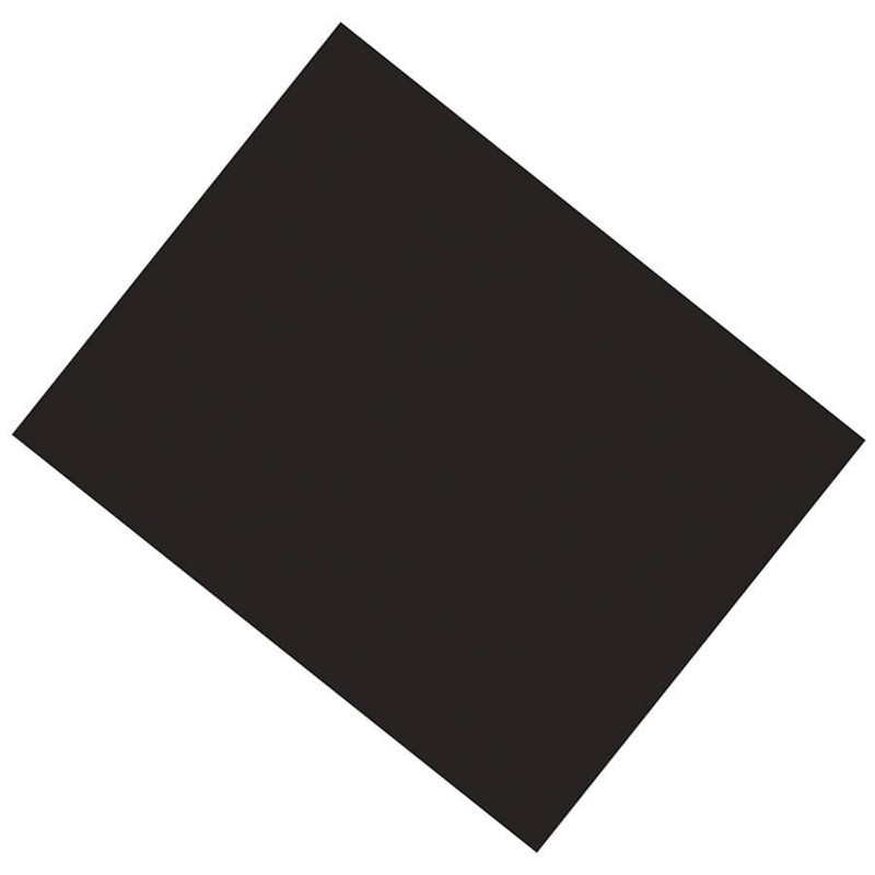 UCreate® Coated Poster Board, Black, 22" x 28", 25 Sheets