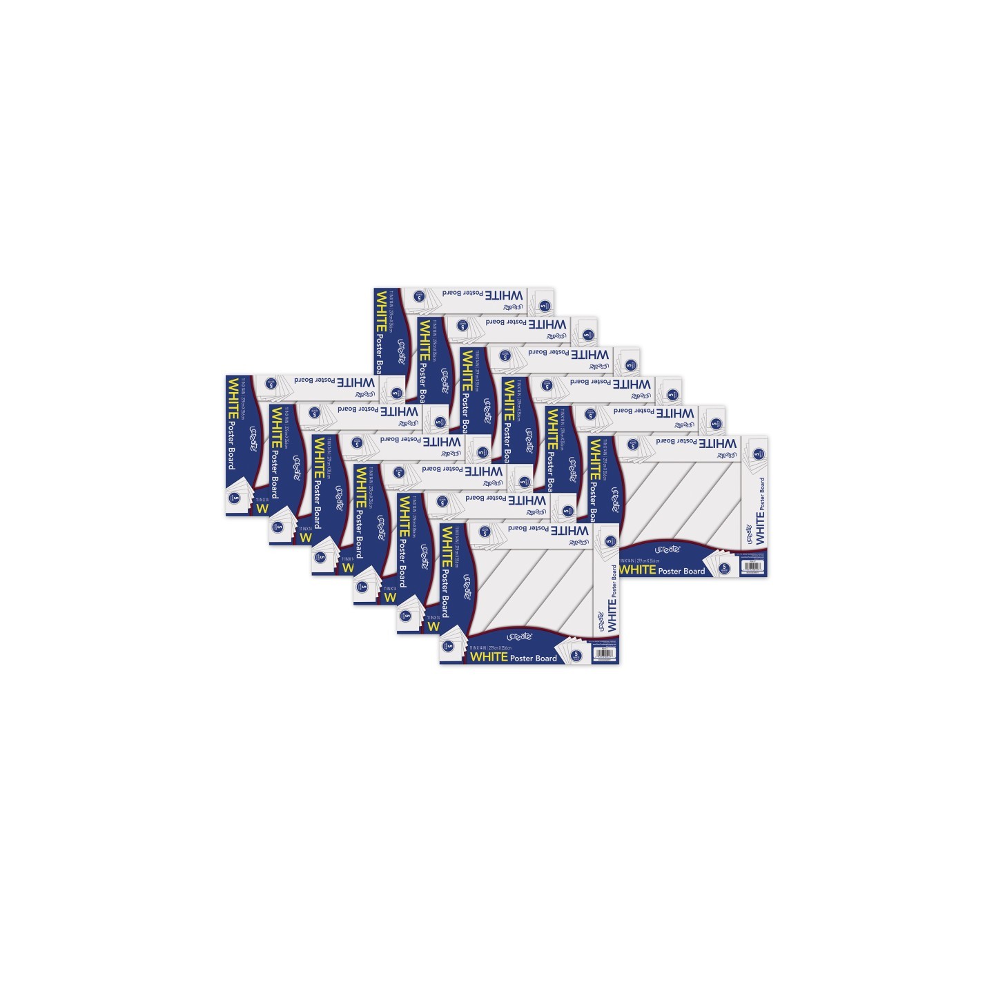 UCreate® Poster Board, White, 11" x 14", 5 Sheets Per Pack, 12 Packs