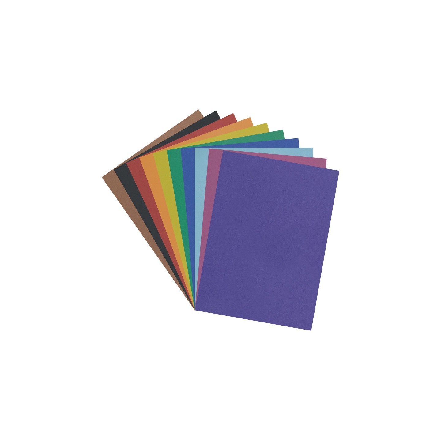 Pacon® 4-Ply Railroad Board, 10 Assorted Colors, 22" x 28", 100 Sheets