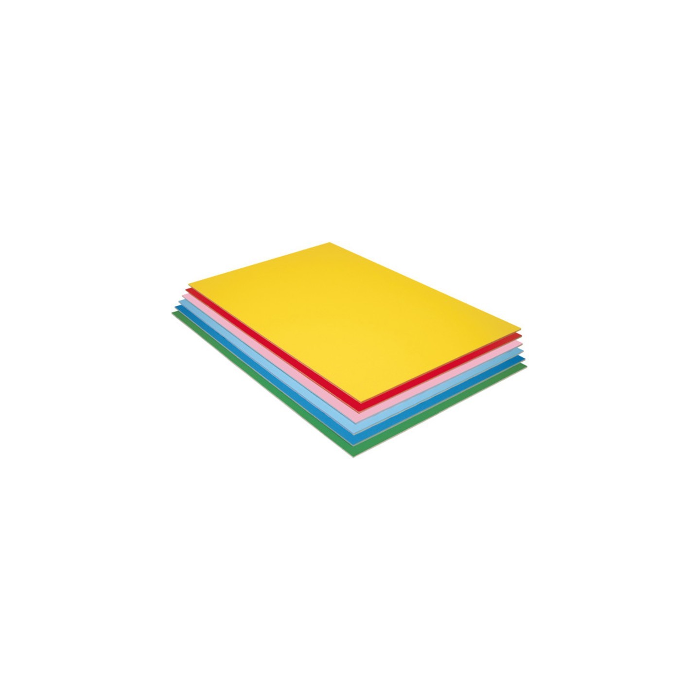 UCreate® Foam Board, 6 Assorted Colors, Matte, 20" x 30", 12 Sheets