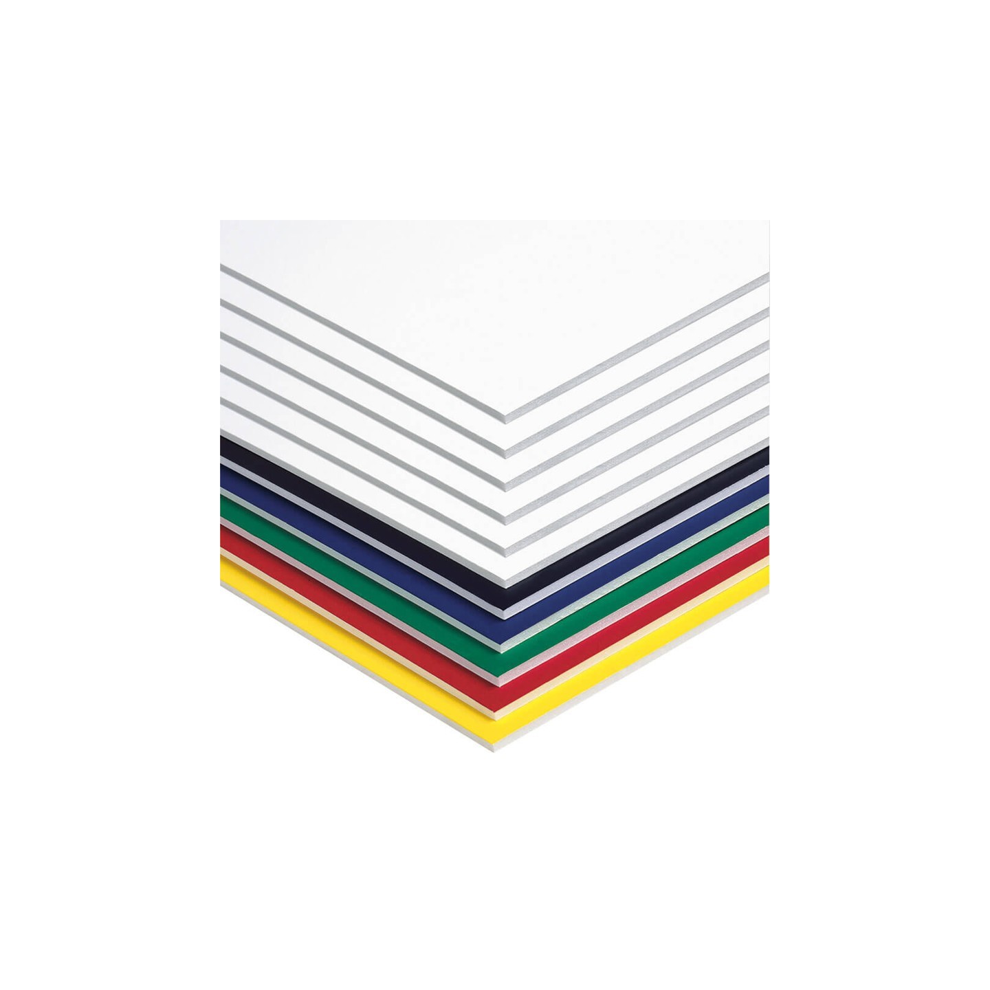 UCreate® Foam Board, 6 Assorted Colors, 20" x 30", 10 Sheets