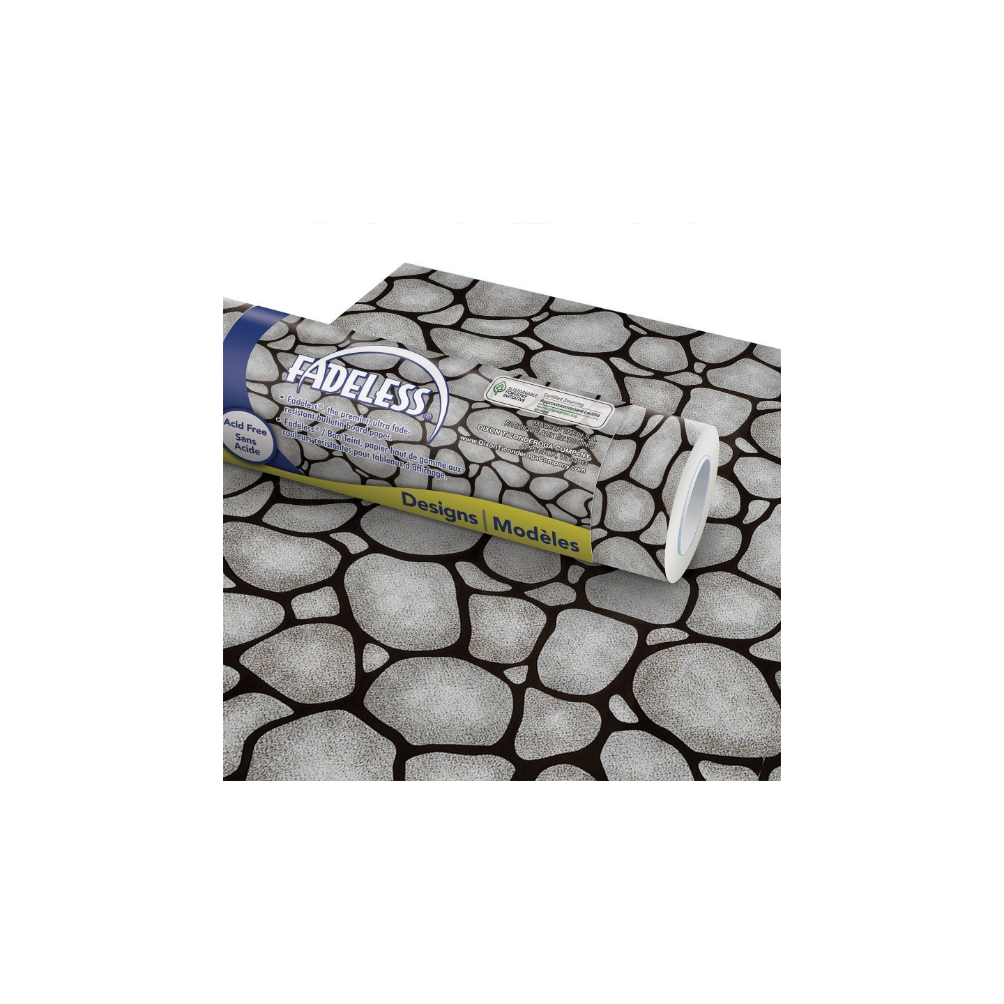 Fadeless® Bulletin Board Art Paper, Rock Wall, 48" x 50', 1 Roll