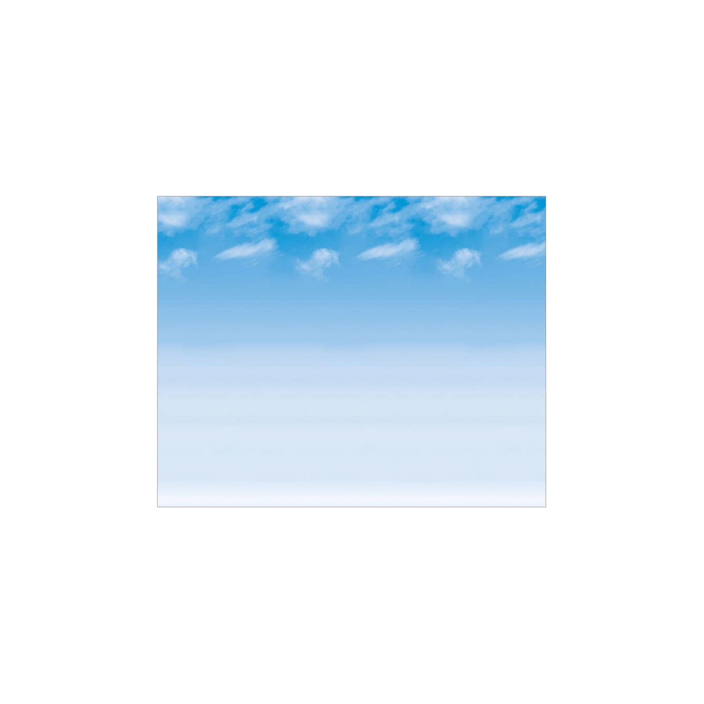 Fadeless® Bulletin Board Art Paper, Wispy Clouds, 48" x 12', 4 Rolls