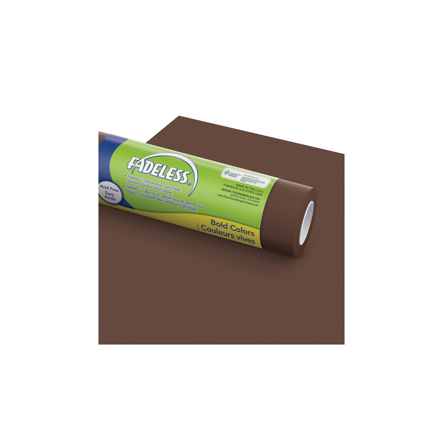 Fadeless® Bulletin Board Art Paper, Brown, 48" x 50', 1 Roll