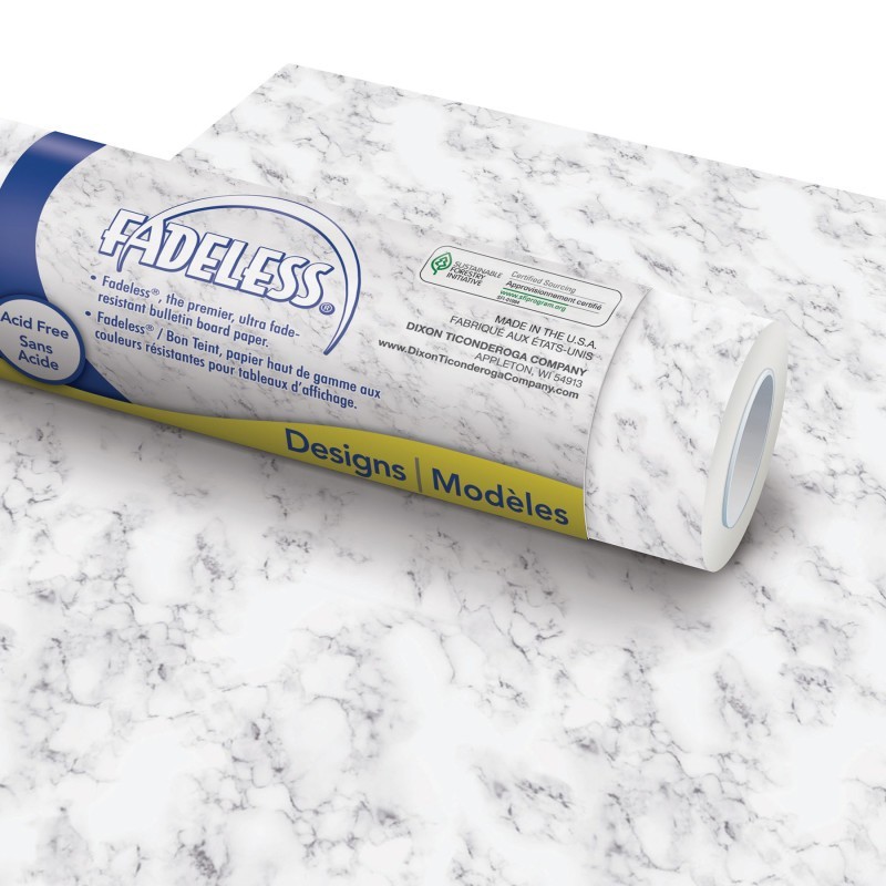 Fadeless® Bulletin Board Art Paper, Marble, 48" x 50', 1 Roll