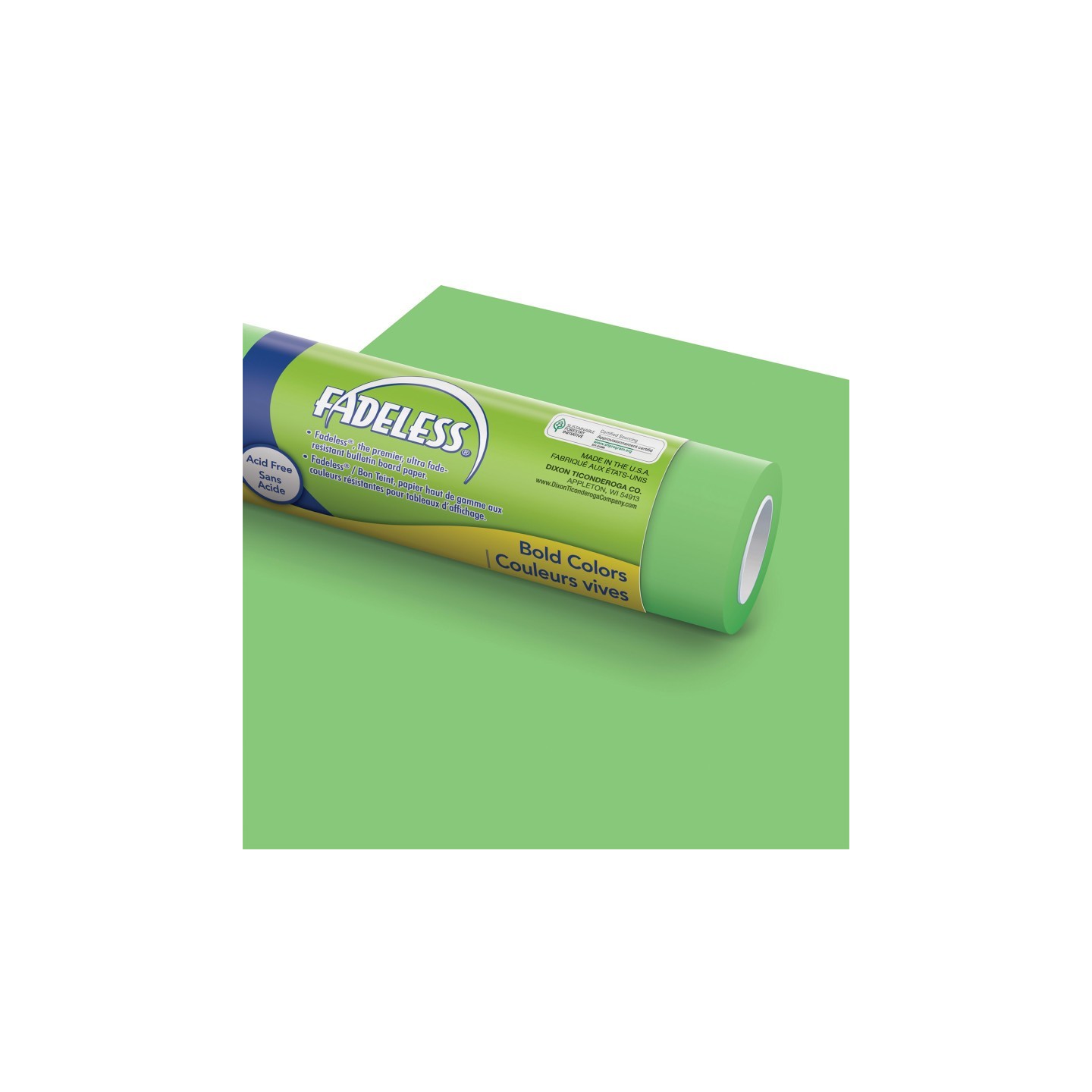 Fadeless® Bulletin Board Art Paper, Nile Green, 48" x 50', 1 Roll