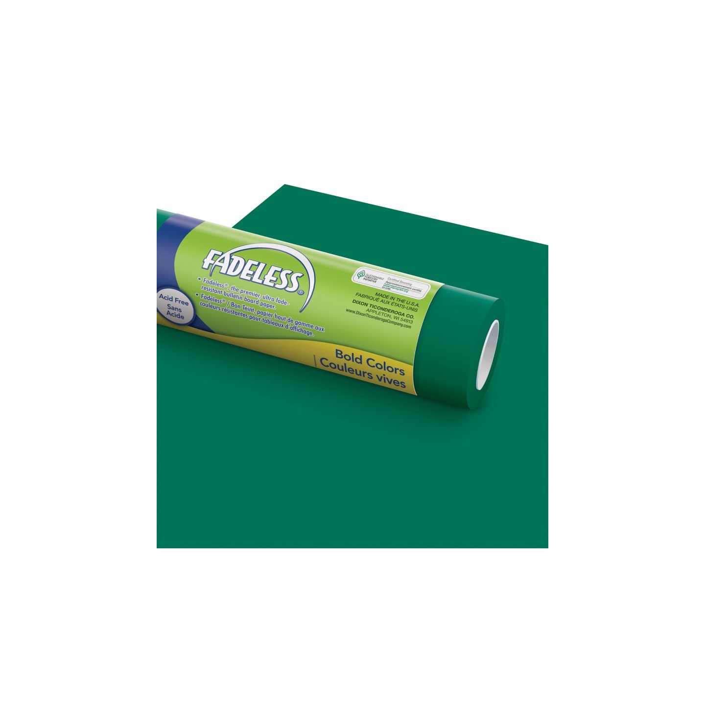Fadeless® Bulletin Board Art Paper, Emerald, 48" x 50', 1 Roll