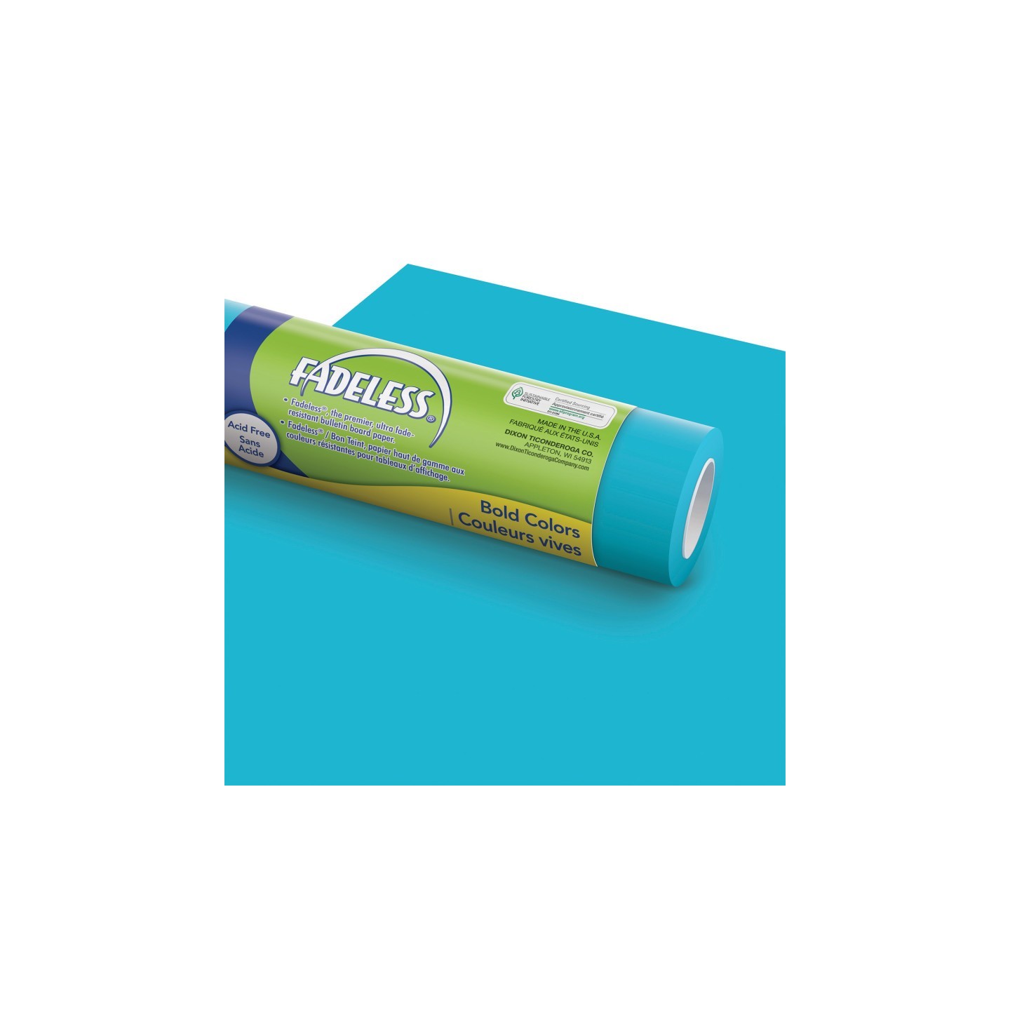 Fadeless® Bulletin Board Art Paper, Azure, 48" x 50', 1 Roll