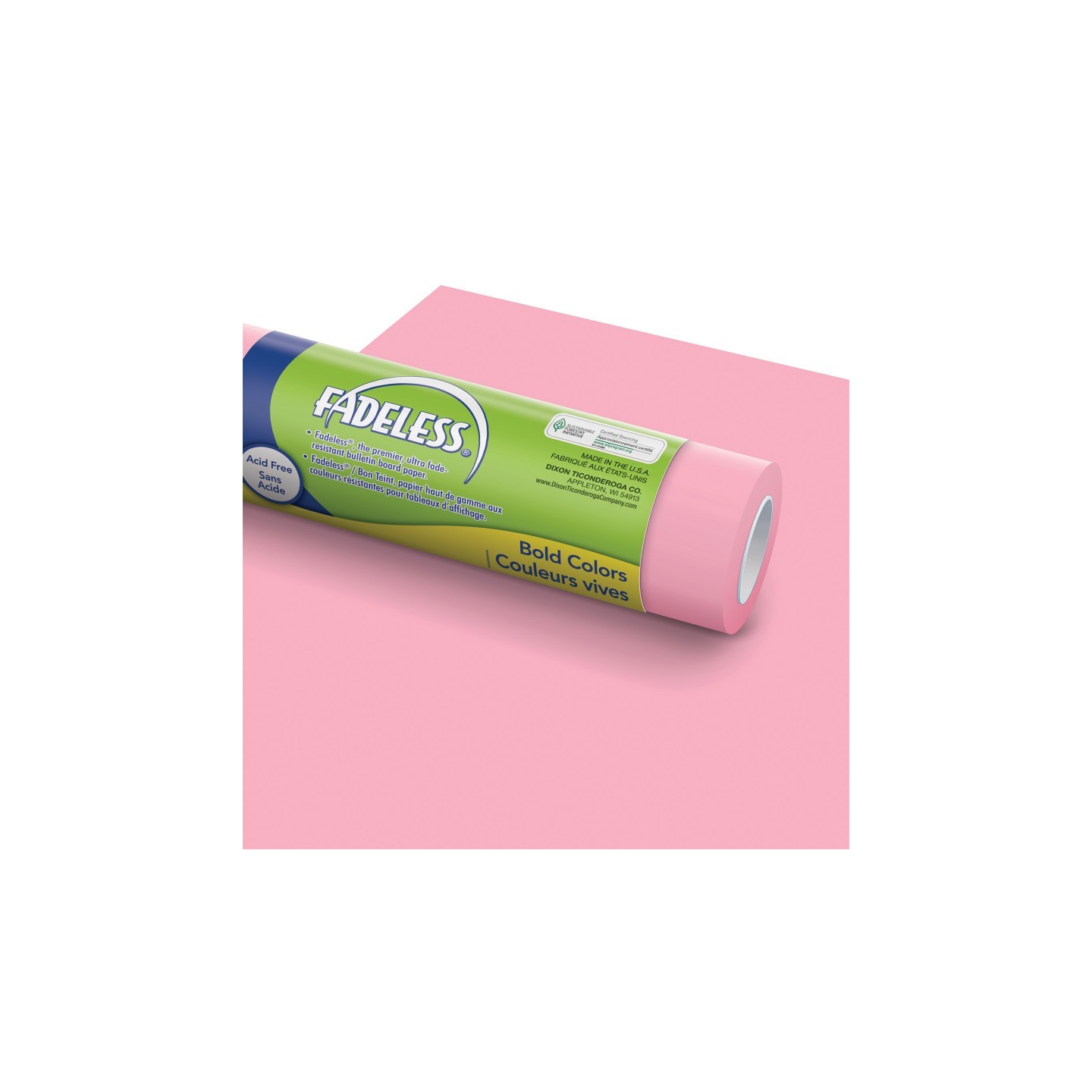 Fadeless® Bulletin Board Art Paper, Pink, 48" x 50', 1 Roll