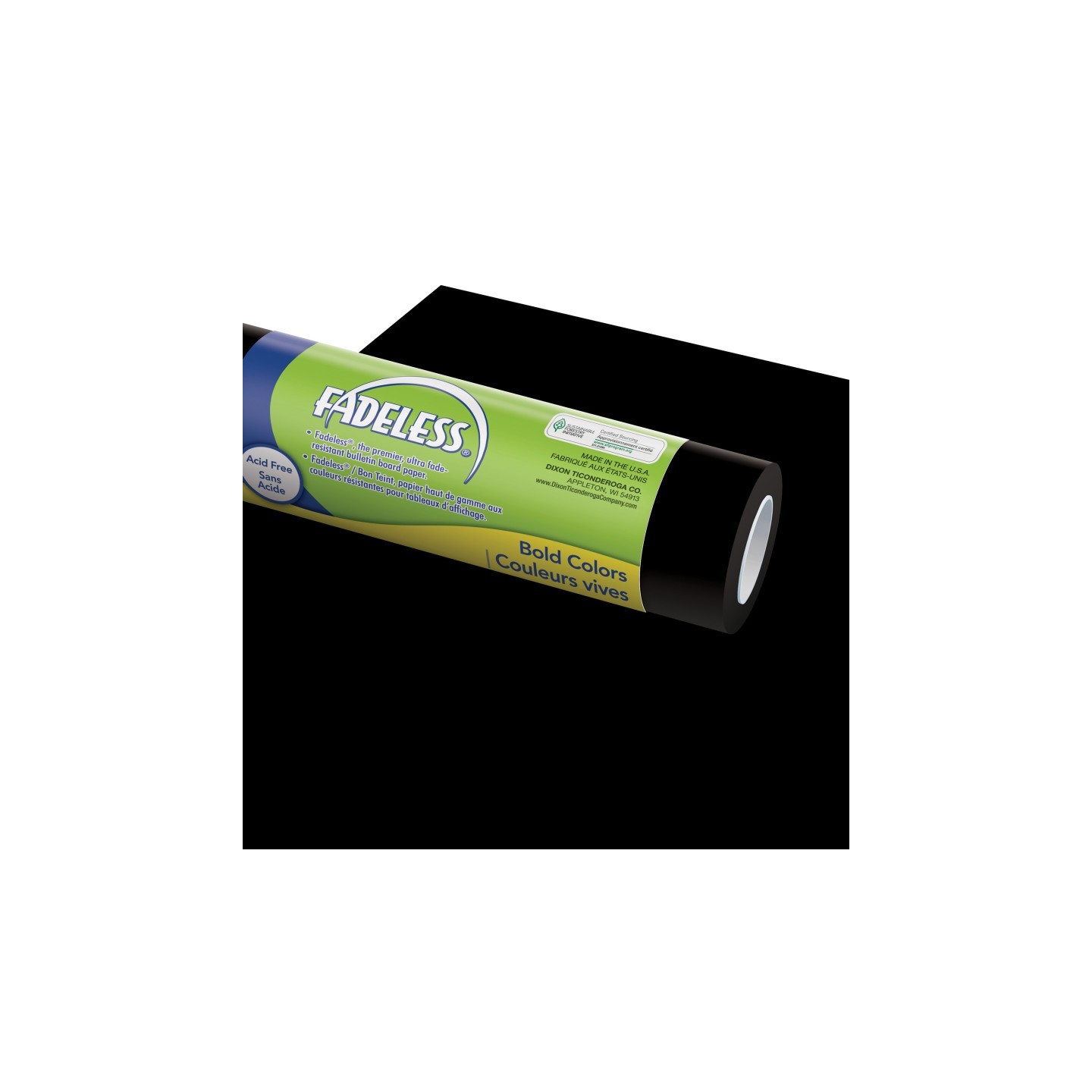 Fadeless® Bulletin Board Art Paper, Black, 48" x 12', 4 Rolls