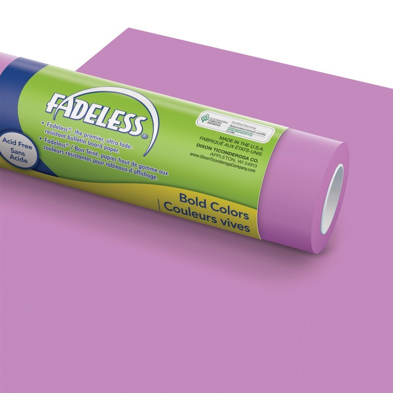 Fadeless® Bulletin Board Art Paper, Brite Purple, 48" x 50', 1 Roll
