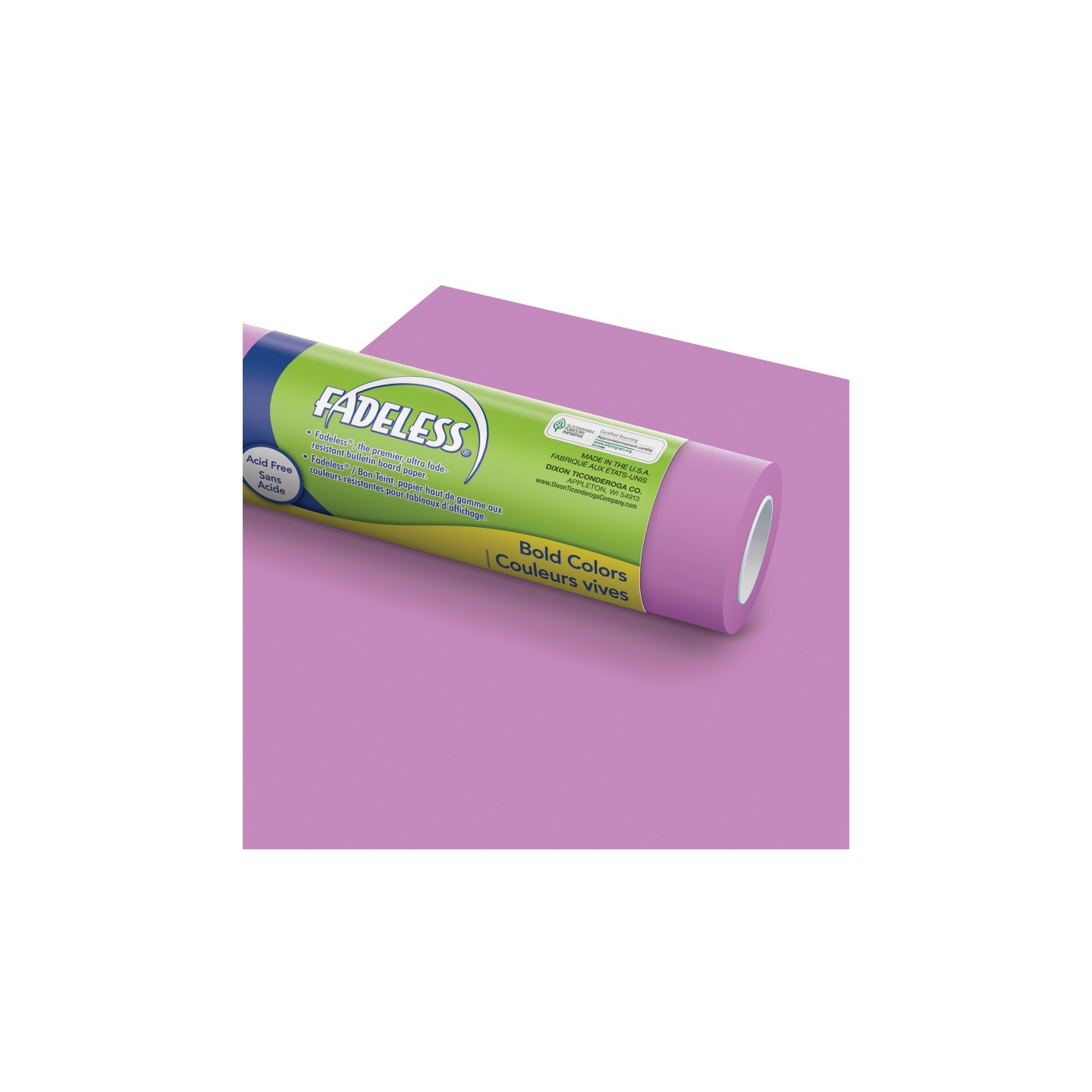 Fadeless® Bulletin Board Art Paper, Brite Purple, 48" x 50', 1 Roll