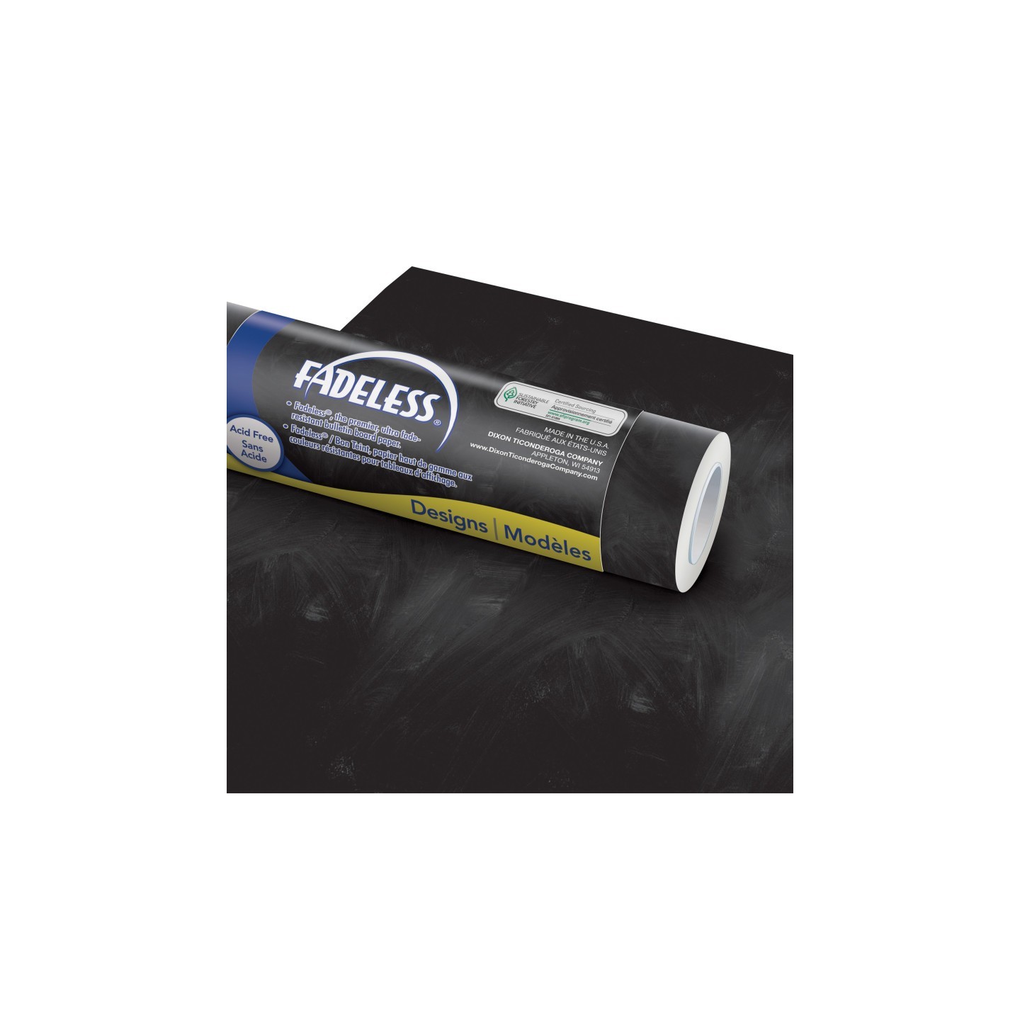 Fadeless® Bulletin Board Art Paper, Chalkboard, 48" x 50', 1 Roll