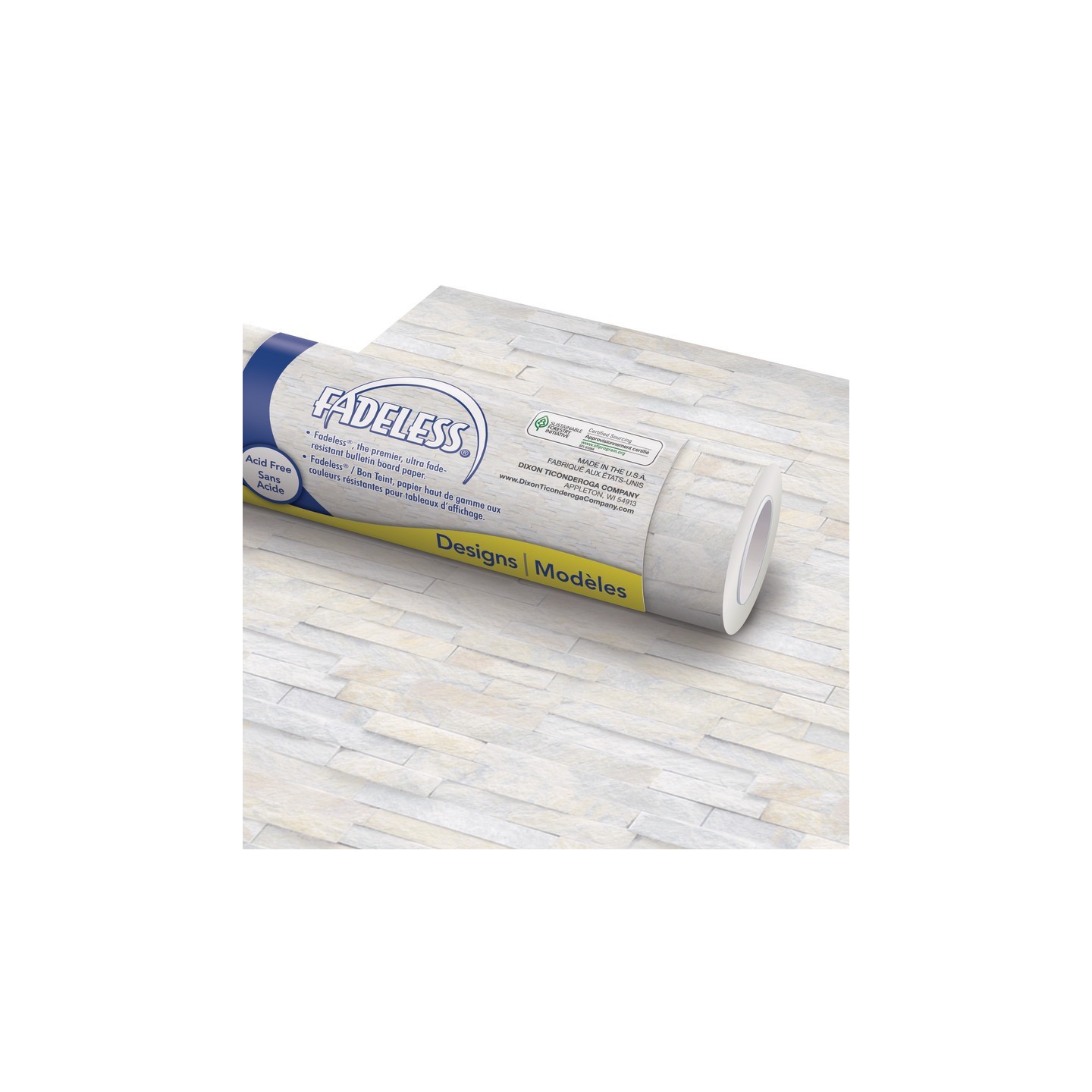 Fadeless® Bulletin Board Paper - Ledger Stone, 48" x 50'